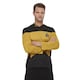 image 2 of Star Trek: The Next Generation Unisex Adult Operations Uniform Costume Top | Yellow | Yellow/Black | S | 1