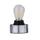 image 2 of Betchley - Battery Operated Chrome Lamp with White Glass | Chrome | White | Medium | 1