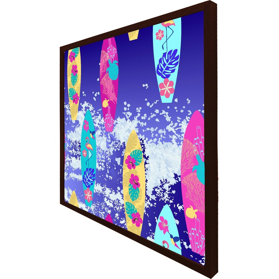 image 1 of Tropical surf (Picutre Frame) Grey | XL