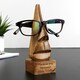 image 5 of Personalised Wooden Nose-Shaped Glasses Holder Silver