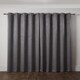 image 3 of Metro Thermal Blackout Eyelet Curtains 116cm x 137cm Silver Grey | Grey