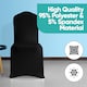 image 3 of Chair Cover Spandex Polyester Stretch, Flat Dining Slipcovers - 10pcs