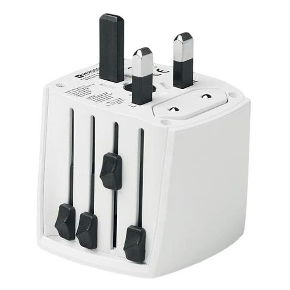 image 1 of MidOcean Muv Micro Travel Adapter - White - One Size