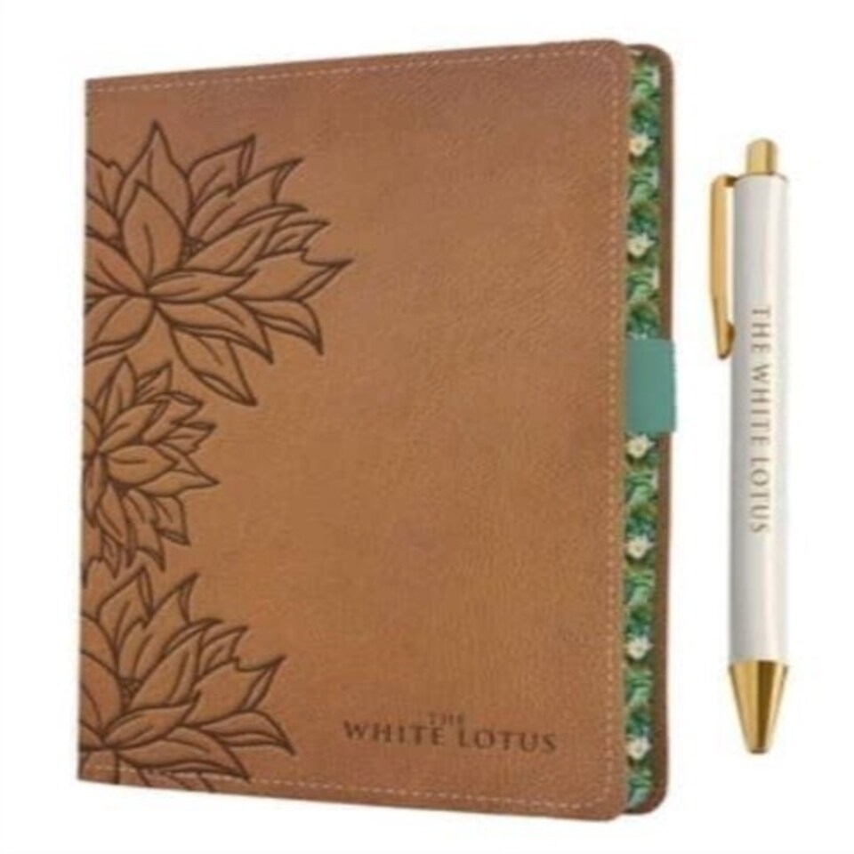 White Lotus Journal & Pen Set