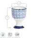 image 3 of Nicola Spring Hand-Printed Egg Cups - 5.5cm - Navy - Pack of 2