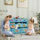 image 2 of AIYAPLAY 3-Tier Toy Organiser Shelf with 9 Storage Boxes for Bedroom, Blue