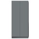 image 4 of FWStyle Stora 2 Door Wardrobe - Matt Dark Grey Grey