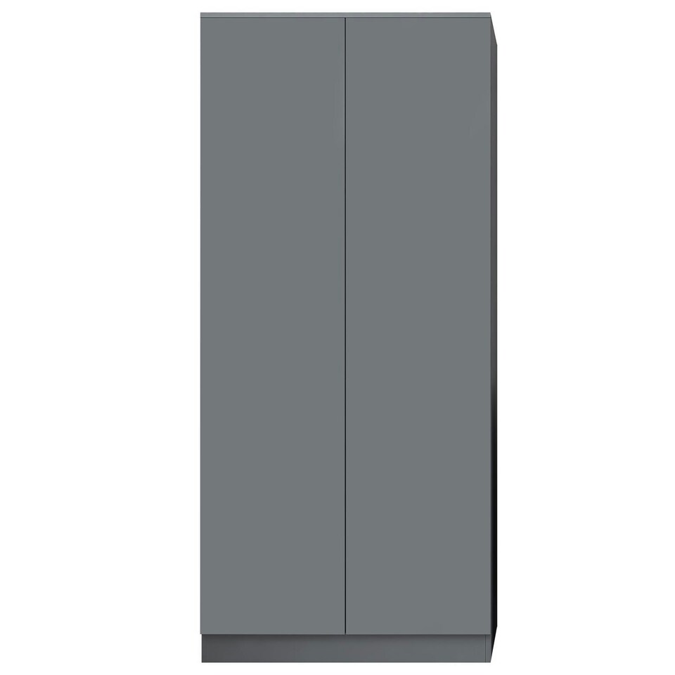 image 1 of FWStyle Stora 2 Door Wardrobe - Matt Dark Grey Grey
