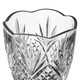 image 3 of Interiors By Premier Modern Crystal Scalloped Vase,Unique Clear Embossed Cylinder Vase,Fluted Design Decorative Vase  For Décor Clear