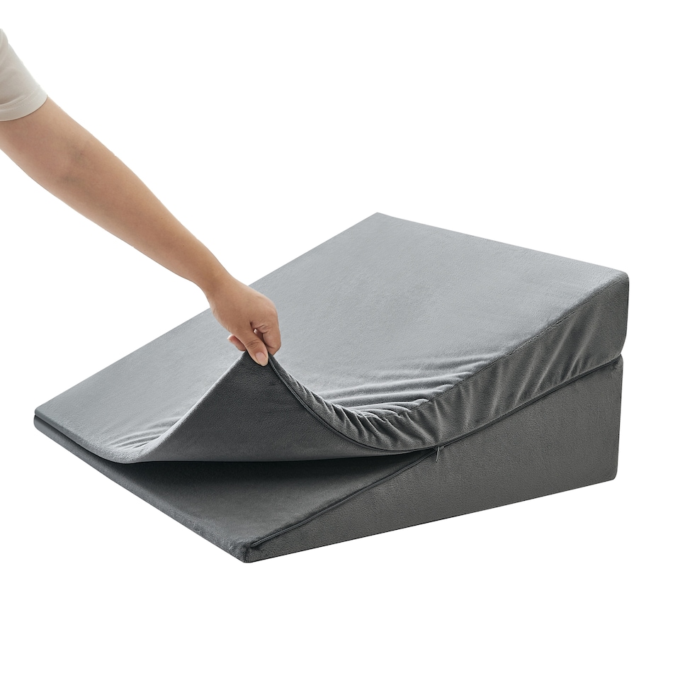 image 1 of Ezysleep Dual Layer Support Adjustable Memory Foam Wedge Pillow