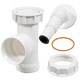 image 4 of SPARES2GO Appliance Trap Adaptor 40mm 1 1/2" Washing Machine Dishwasher Waste Pipe Tee Kit