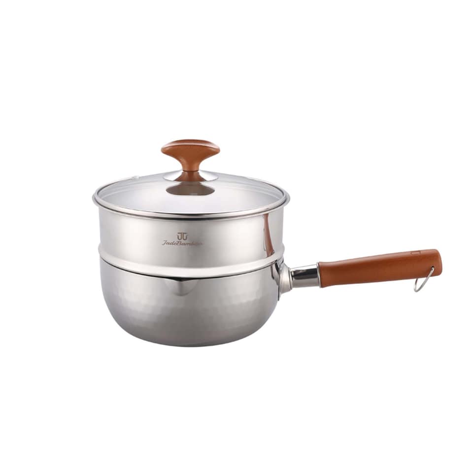 image 1 of HomeKing JadeBamboo Peak Pot-18CM Saucepan with 18CM Steamer