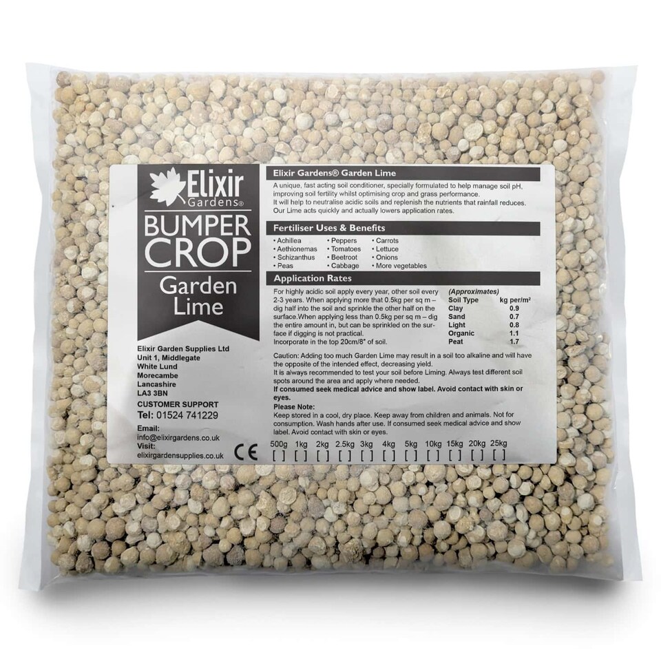 image 1 of Elixir Gardens Garden Lime Granular Limestone Calcium Magnesium Soil Conditioner x20kg Bag