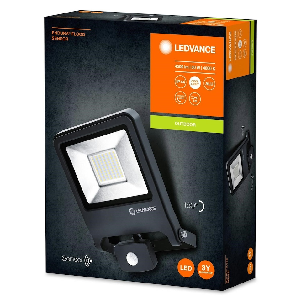 image 1 of Ledvance Endura Sensor Flood Light 50 W 4000 K Dg