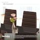image 5 of Dining Chairs - high backrest, padded, synthetic leather  - Set of 6 Brown | Cappuccino