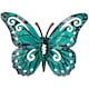image 1 of Small Blue Metal Butterfly Garden/Home Wall Art Ornament 11x8.5cm