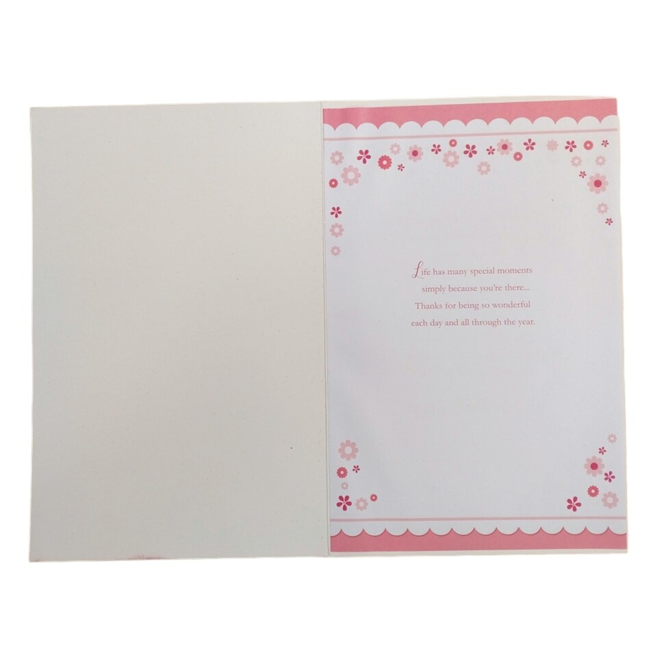 image 1 of From All of Us Glitter Flower Design Mother's Day Card