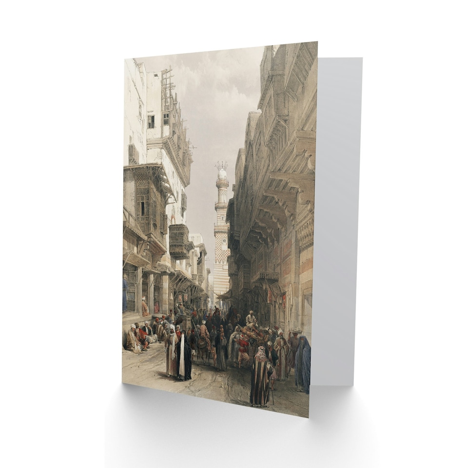 image 1 of David Roberts Art Card Mosque El Mooristan Cairo