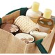 image 2 of Westford Mill Jute Mini Gift Bag (6 Litres) - Natural/Forest Green - One Size
