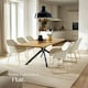 image 8 of Dining Chair Jeane - velvet look, cantilever frame - Set of 4 Cream | Velvet Look Cream/Gold