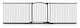 image 1 of Safetots Curved Top Safety Gate, 271cm - 280cm, Matt Black, Pressure Fit Stair Gate, Baby Gate for Doors Hallways and Spaces, Safety Barrier, Easy Installation