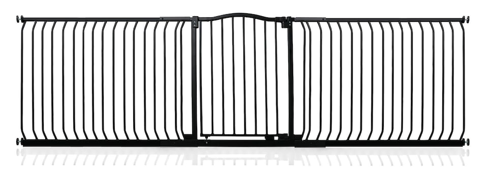 image 1 of Safetots Curved Top Safety Gate, 271cm - 280cm, Matt Black, Pressure Fit Stair Gate, Baby Gate for Doors Hallways and Spaces, Safety Barrier, Easy Installation
