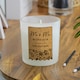 image 5 of Personalised Wedding Cork Label Candle Jar Clear