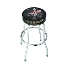 Rocksax Iron Maiden Bar Stool - Seventh Son Black