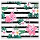 image 1 of Floral flamingos (Picutre Frame) White | XS