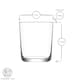image 3 of LAV Assos Whisky Glasses - 360ml - Pack of 6 | Clear | Clear