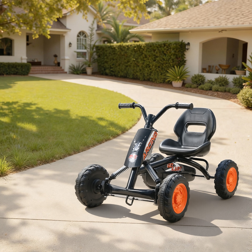 image 1 of AIYAPLAY Pedal Go Kart, Go Kart for Kids Ages 2-5 Years, Black