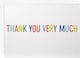 image 2 of Colouring Lettering Design Pack of 48 in 4 Designs Thank You Cards