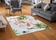 image 2 of Flamingo & Palm Trees Designer Rug | Multi