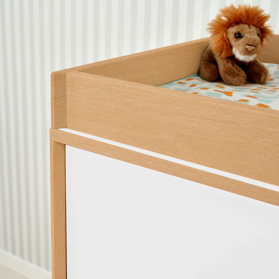 image 1 of Tutti Bambini Fika Chest Changer - White/Light Oak