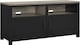 image 1 of Carver TV-Stand with Storage Black | Black | Black | One Size | 48