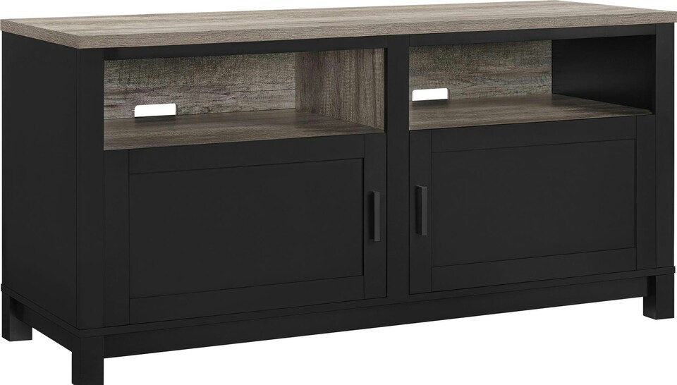 image 1 of Carver TV-Stand with Storage Black | Black | Black | One Size | 48