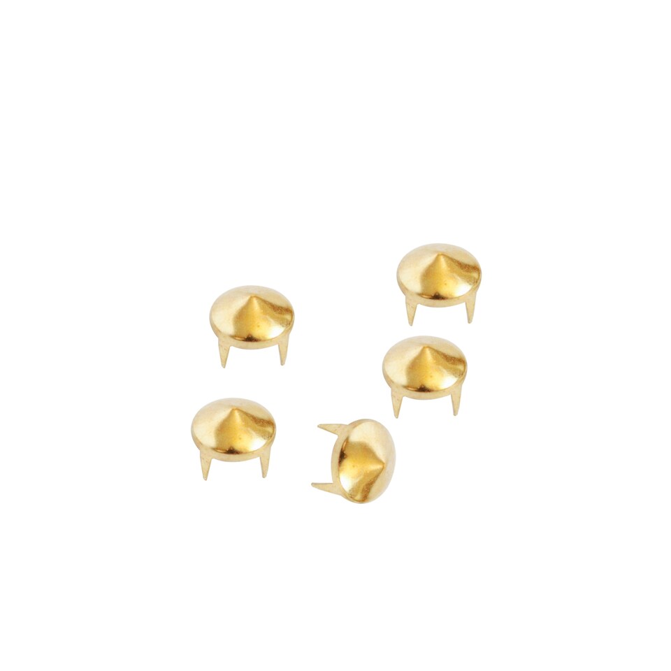 image 1 of 8mm Low Cone Punk Studs Hand Pressed Leather Rivets for DIY Clothes