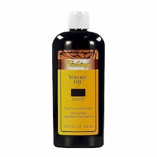 Fiebing's Vintage Gel - Instant Antique Leather Finish Polish 8oz | Black | Black