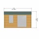 image 3 of Marlborough 28 mm Log Cabin 8 x 10 Feet Brown