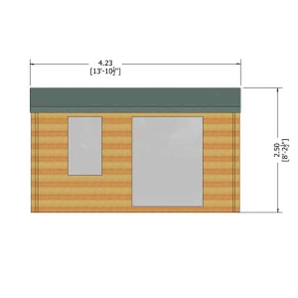 image 1 of Marlborough 28 mm Log Cabin 8 x 10 Feet Brown