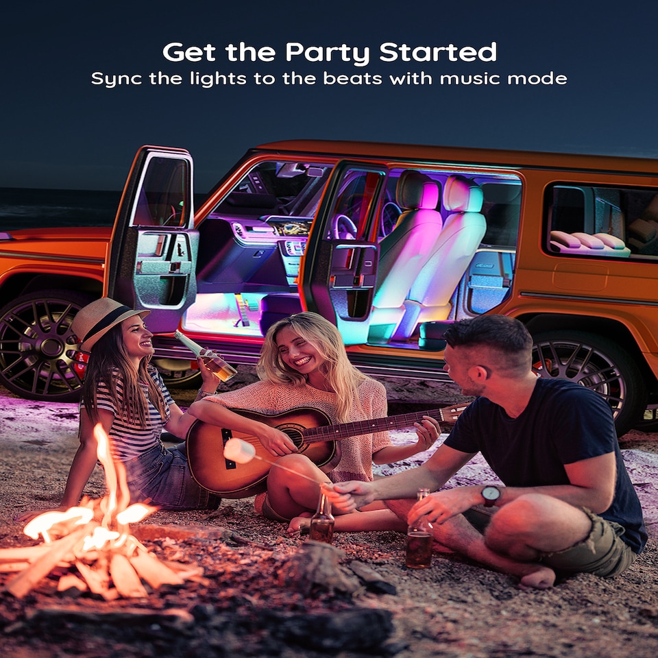 image 1 of Govee Interior Car Lights (30 Scene Mode + 4 Music Mode)--Without Remote Control