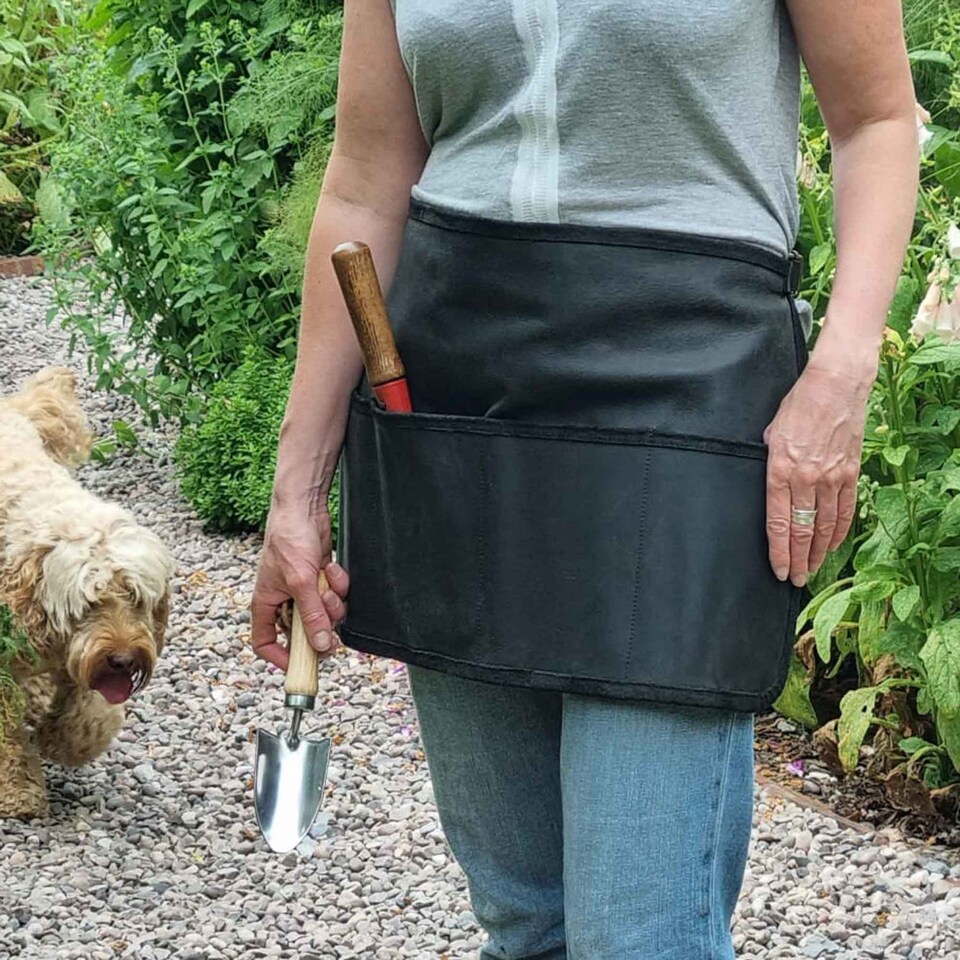 image 1 of Buffalo Leather Gardening Tool Belt