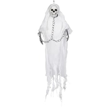White Girl Skeleton Settler Halloween Hanging Decoration 40cm