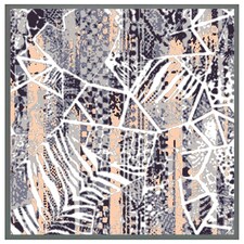 Grunged print (Picture Frame) Grey | M