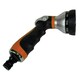image 2 of Spray Nozzle Orange Watering Hose Pipe Gardening Thumb Trigger 10 Patterns
