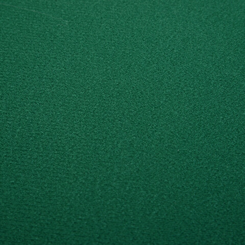 image 1 of HOMCOM 8 Player Folding Games Poker Table with Chip Cup Holder Steel Base Felt Top Octagon Blackjack Green