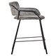 image 3 of Tamzin Grey Faux Leather Bar Chair Grey
