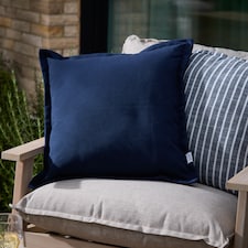 Yard Holmfirth Canvas Outdoor Cushion | Blue | Navy