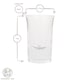 image 3 of Rink Drink Tall Shot Glasses - 25ml - Clear - Pack of 6 | Clear | Clear