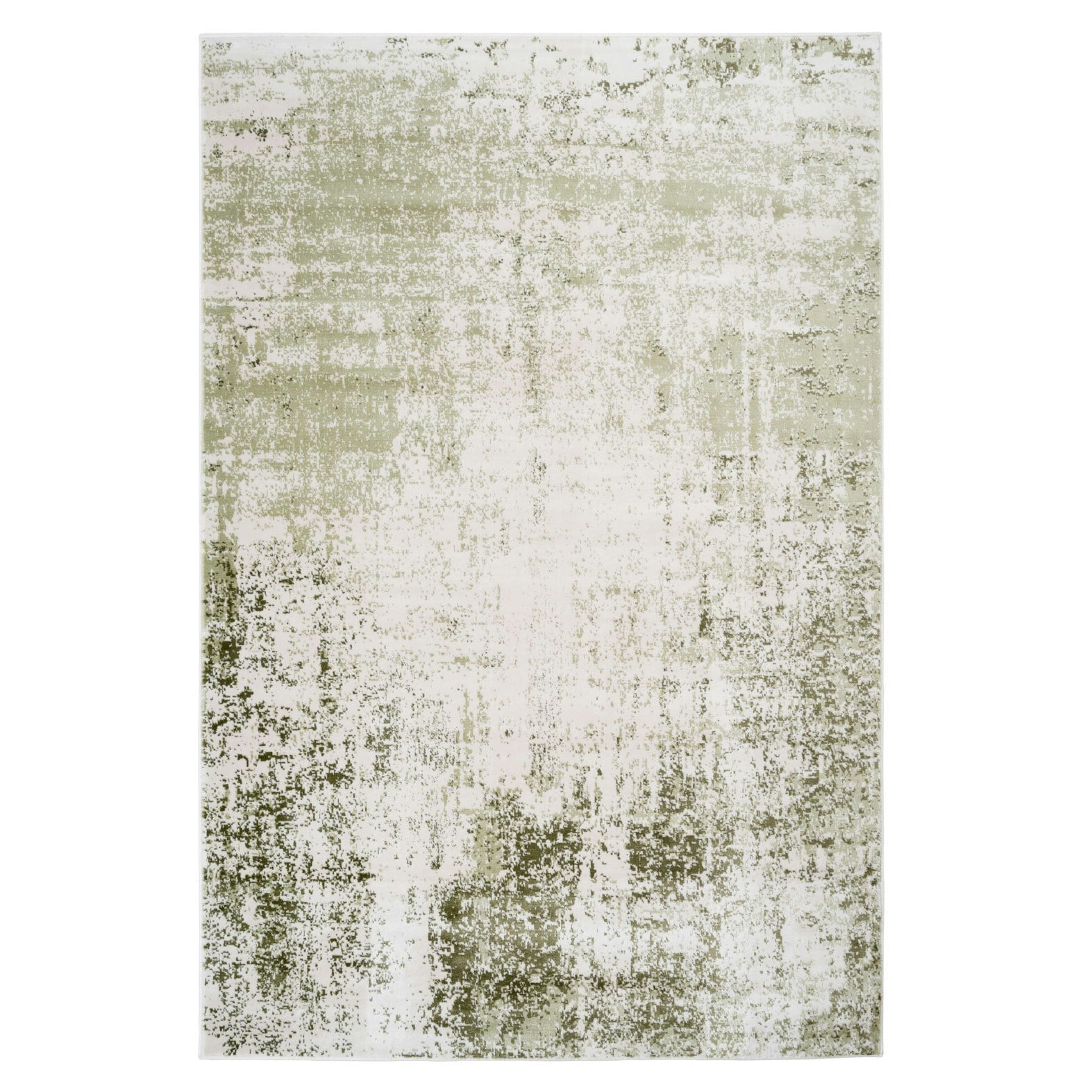 KUKOON Sage Green Distressed Living Area Bedroom Area Rug 120cm x 170cm | Green